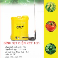 Bình xịt điện KCT 16D- Máy phun thuốc KCT 16L